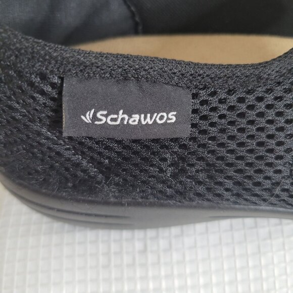 Schawos Unisex Shoes Sandals Anatomical Adjustable Strap Mesh USW 9.5 10 Black - Picture 11 of 12